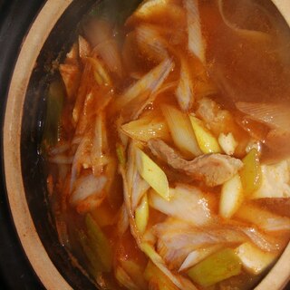 キムチ簡単豆腐鍋